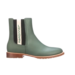 All-Weather Ladies Garden Boot :: Military Green + Black