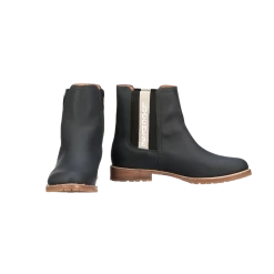 All-Weather Ladies Garden Boot :: Navy + Black -Lucchese shop 64003 PAIR