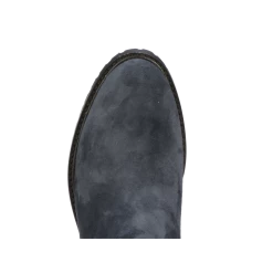 Suede Garden Boot :: Navy -Lucchese shop 64014 VAMP