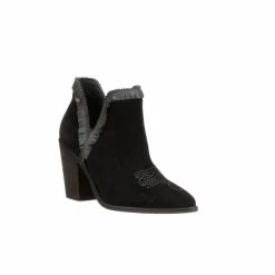 Alma Suede :: Black -Lucchese shop BL7069 R01 C04