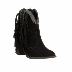 Sofia Fringe :: Black -Lucchese shop BL7074 R01 C04
