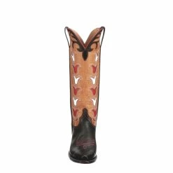 Ladies Tall Tulip :: Black + Rust -Lucchese shop GY459654 R01 C07