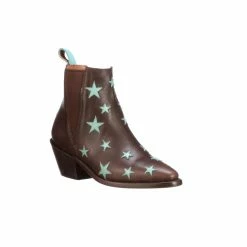 Estrella Chelsea :: Chocolate + Turquoise -Lucchese shop M6060 R01 C04