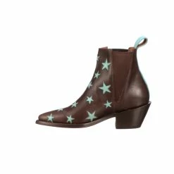 Estrella Chelsea :: Chocolate + Turquoise -Lucchese shop M6060 R01 C13