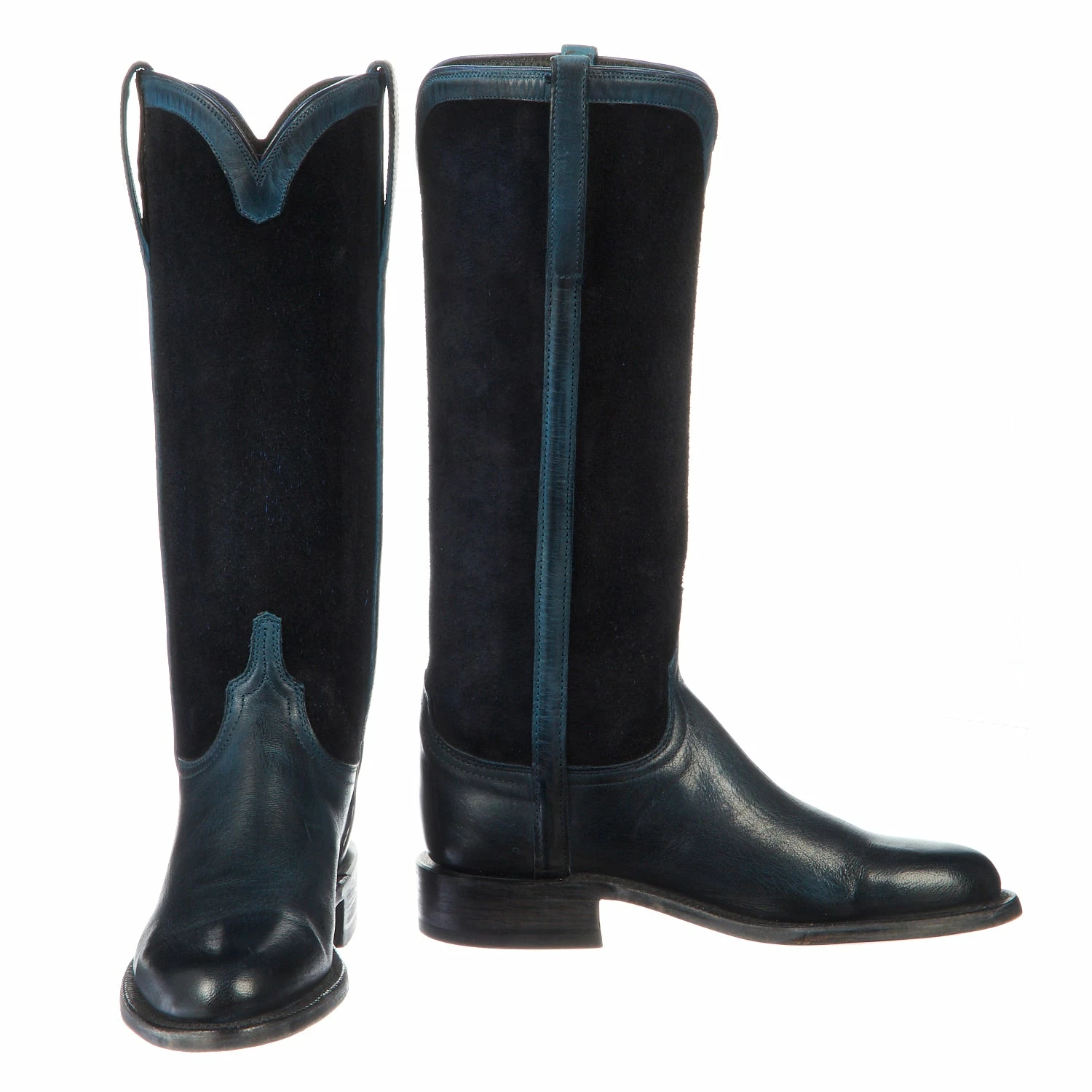 Torero Straight Roper :: Ocean Blue + Captain Blue Suede 1 Torero Straight Roper :: Ocean Blue + Captain Blue Suede