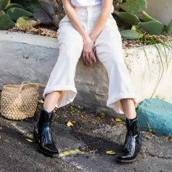 Mila :: Black -Lucchese shop mila patent